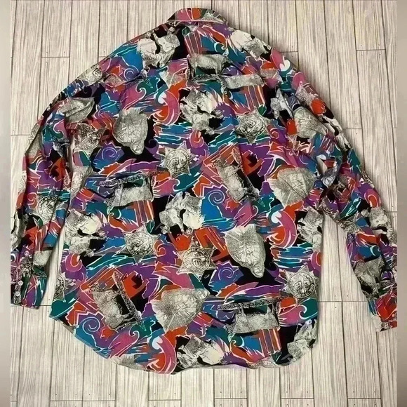 {vintage} Wrangler brush popper shirt - Picture 6 of 6